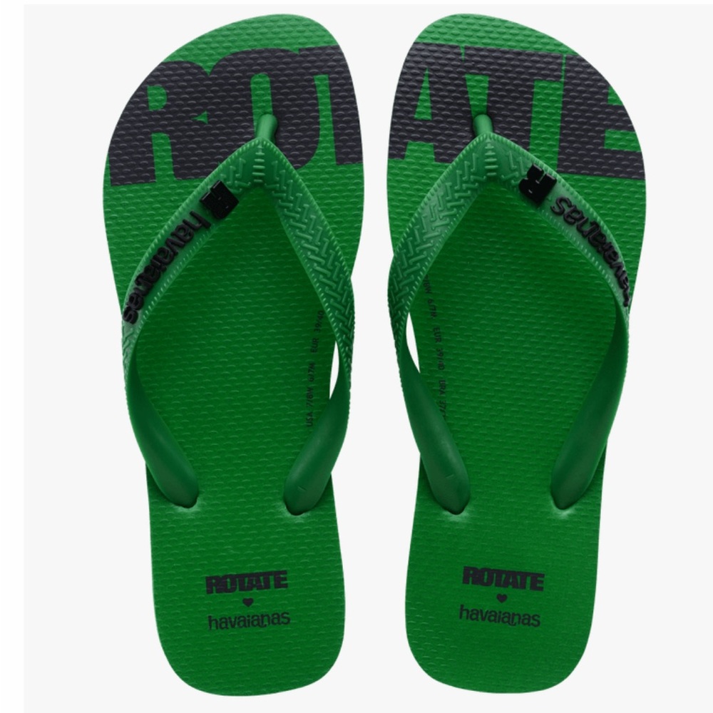 ROTATE X HAVAIANAS flips flops green